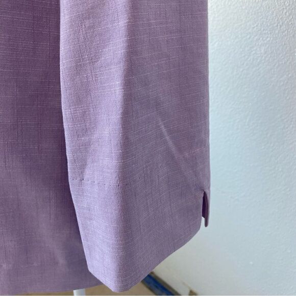 Alfred Dunner Woman’s Open Front Jacket Lilac Beaded SZ 14 - Picture 9 of 15